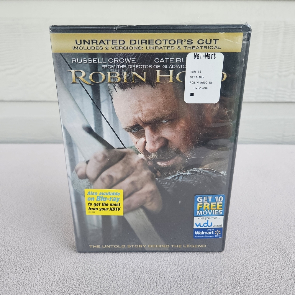 Robin Hood Unrated Director's Cut 2010 DVD Russell Crowe Universal